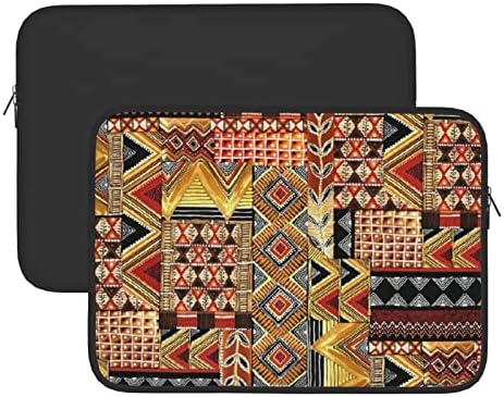 Малка чанта за лаптоп в стил смесица от африкански текстил FFEXS, здрав водоустойчив плат, чанта за лаптоп 13/15 инча, за бизнеса,