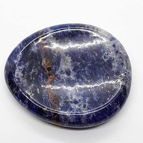 Oiness 2 Цветни парчета лекарствен кристал Worry Stone (Родонит и содалит Worry Stone)