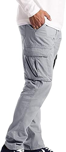 Rvidbe Панталони-карго за мъже Свободен Намаляване на Мода, Мъжки Панталони-с карго Джобове, Обикновена плътно Прилепнали Дълги