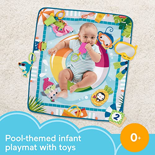 Постелката за активна почивка от Fisher-Price, подложка за игра в басейна 4 детски играчки за новороденото