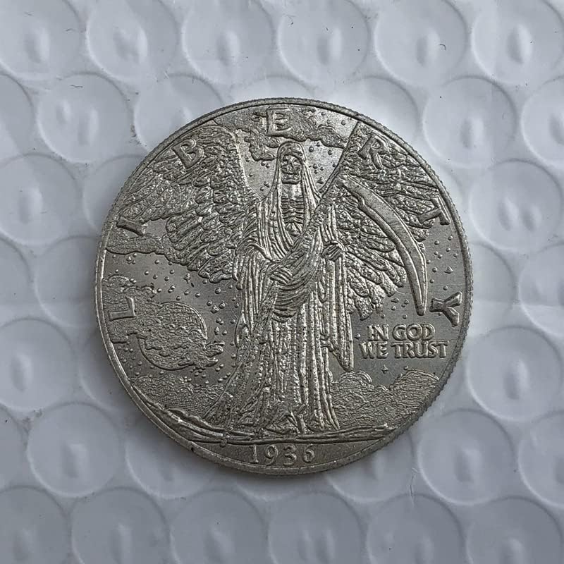 38 ММ Антични Сребро Доларова Монета Американски Скитник Монета 1936D Ръчно Чуждестранна Възпоменателна Монета