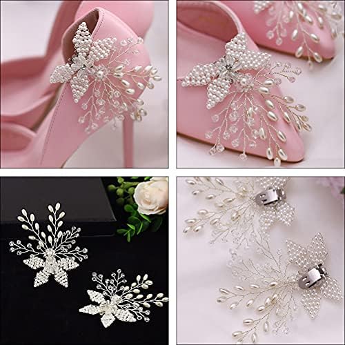 1 чифт лъскави декоративни пряжек за обувки, очарователен и елегантен скоба за обувки с кристали за декора на дома/стена /на стая