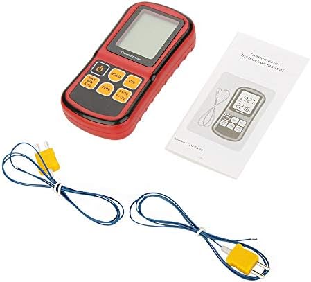 LLLY Стаен Термометър GM1312 Дигитален Термометър Двоен Инструмент за Диагностика, Температура, Тестер за K/J/T/E/R/S/N Термодвойка