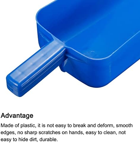 Ръчно молец PATIKIL, 1 комплект, пластмасов гребло за подаване на фураж, синя, оранжева