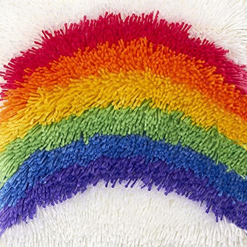 Комплекти килими с rainbow капаче и плетене на една кука за възрастни и Деца, Комплекти Прежда за Плетене на една Кука за Начинаещи, Набор