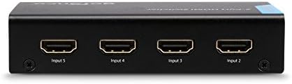 gofanco 5-портов HDMI комутатор 4K, 5x1 HDMI Switcher Selector Поддържа до 4K при 30 Hz YUV 4: 4: 4 с IR дистанционно управление,