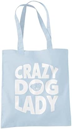 Дамска Чанта Crazy Dog - Подаръци за Жени, Любители на Кучета, Собствениците - за Многократна употреба Чанта през рамо за покупки