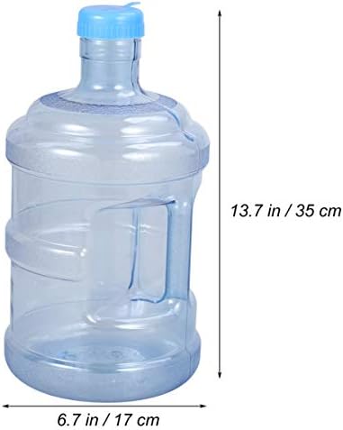 SEWACC Бутилка за вода 1,3 Литра Преносим КОМПЮТЪР Кофа За Съхранение на Вода с Дръжка Голям Капацитет Минерален Стомна Контейнер,