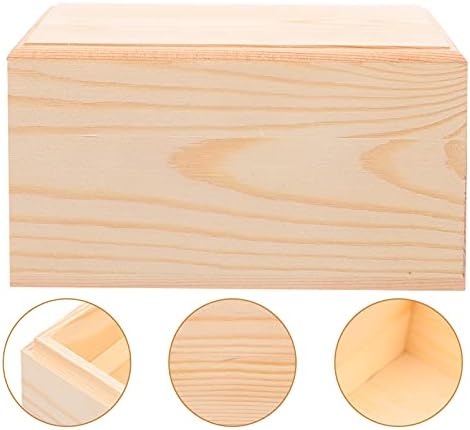 Непълни Дървени Кутии за Бродерия Недовършена, Дървена Кутия За Съхранение на Празна Кутия от Масивно Дърво с Капак Калъф Контейнер за Бижута направи си САМ Craft Ring ?