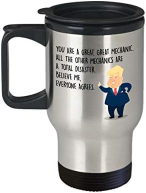 Забавна чаша за пътуване с механик - Председател на Донал Тръмп - най-Добрите Персонални подаръци по поръчка За техника-Техника,