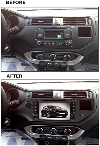 Кола стерео DVD-плейър за Kia RIO 2012 2013 2014 2015 Двоен Din 8-инчов сензорен екран TFT LCD Монитор В тире DVD-видеоприемник Автомобилна