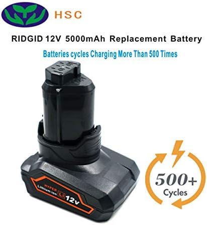 5000 mah 18650 Акумулаторна батерия RID12B Литиево-йонна Батерия 12 В Замяна за RIDGID 12 Батерия AC82048 AC82008 130188001/AEG L1215