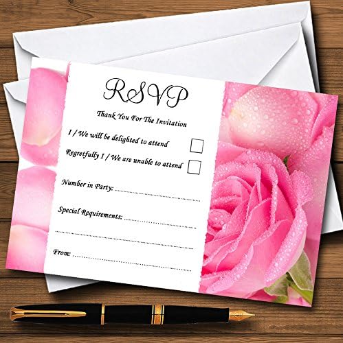 Персонални Покани, Картички с листенца от розови рози