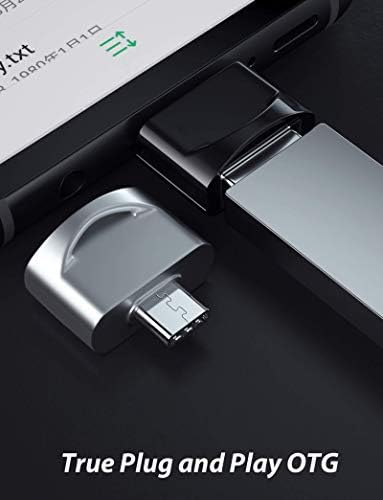Адаптер Tek Styz C USB за свързване към USB конектора (2 опаковки), който е съвместим с вашия Sony Xperia XZ3 за OTG със зарядно устройство