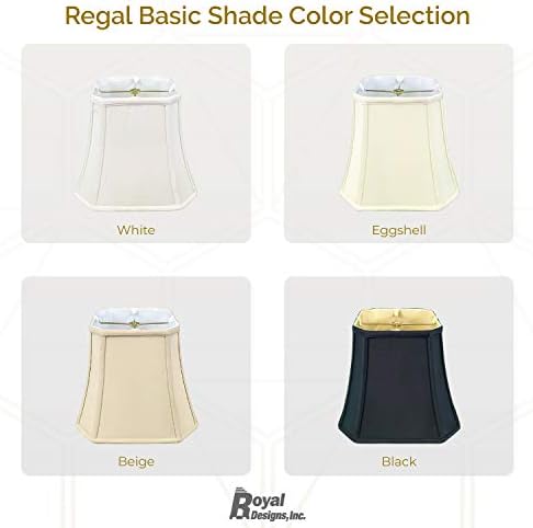 Royal Designs, Inc. Лампа за лампи с квадратни деколтета, BSO-705-10BLK/GL-2, 5 x 10 x 8,75, Черен, Комплект от 2