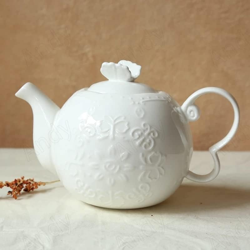 TJLSS Европейския Керамичен Чайник Придворен перлено бял Декор Настолни Супени Комплекти Модерен Следобеден Чай Хол Чай Комплект