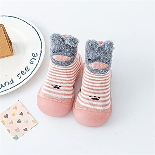 Обувки за деца, нескользящие ластични Чорапи за Първите ходунков с мультяшными Животни, Чорапи за малки Момчета, унисекс Обувки
