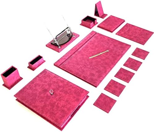 Комплект за офис бюрото WSSBK Титуляр за Телефон, Органайзер за документи, Подложки, Химикалка и Писалка (Цвят: A)