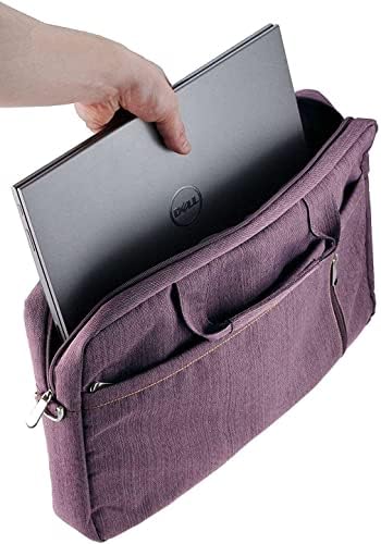 Елегантна водоустойчива чанта Navitech Purple, съвместима с ASUS Chromebook Vibe CX55 Flip (CX5501) 15,6