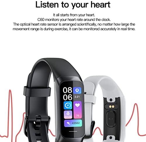 Смарт часовници Мъжки Дамски Фитнес часовник Bluetooth с функция за сън с Честота на сърдечните Съкращения Водоустойчива за Android
