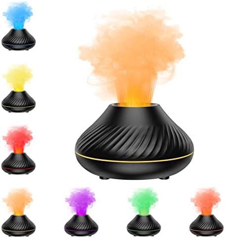 Дифузор Етерично масло BZlover Flame, Ароматни Дифузор с 7 Цветове на пламъка, Тенис на маса Мини-Овлажнител на въздуха,