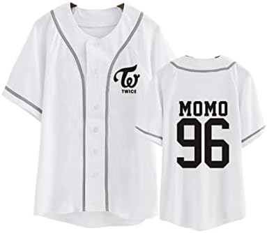 DHSPKN Kpop два Пъти Бейзболна Майк Tzuyu Mina Momo Sana, Риза в стил хип-Хоп с V-образно деколте
