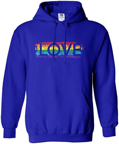 Hoody с качулка Threadrock Women ' s Gay Pride Love Rainbow