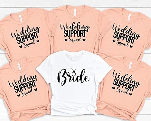 Ризи за моминско парти, Ризи Екип за Поддръжка на Сватба, Ризата на Булката, Риза Шаферките, Риза За Сватбеното парти, Подарък за Младоженци,