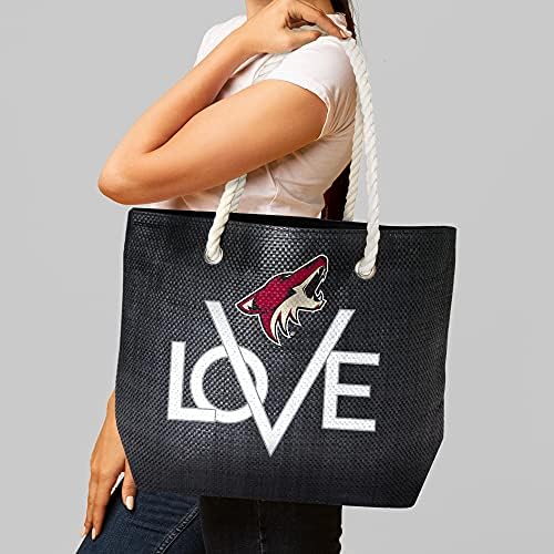 Дамска чанта Littlearth NHL Arizona Coyotes Love, Отборен цвят, 19 L x 6 W x 14H