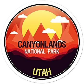 Canyonlands, Национален парк в Юта (Планината на Слънцето) Vinyl Стикер-Стикер от 3 до 5,5