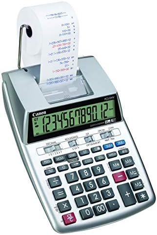 Калкулатор за печат на Canon P23-DHV-3 с функция за двойна проверка, изчисляване на данъци и преобразуване на валута (обновена)
