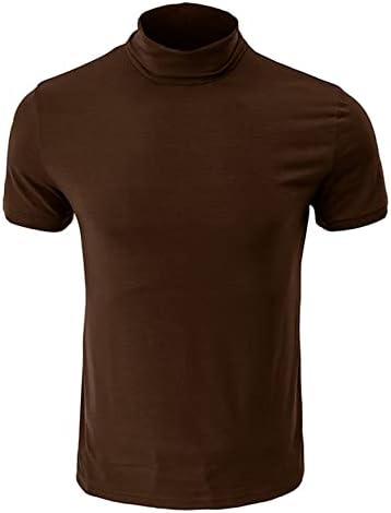 Мъжка Тениска с имитация на Turtlenecks, Пуловер с дълъг ръкав, Базова Майк, Стрейчевый Лесен Топ