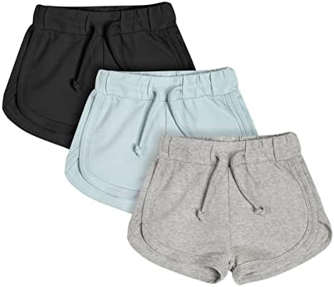 Спортни къси Панталони Teach Leanbh За Малки Момчета и Момичета от 3 Опаковки Памук цвят Soild с Завязками