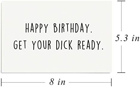 Палав картичка за рожден ден за гадже, съпруг, забавна груб мръсни секси картичка за него, приготви си