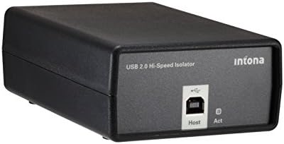 Високоскоростен изолатор Intona USB 2.0, Стандартна версия, Черен, 1000 се VRMS