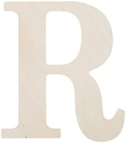 Хубава Дървена Буква 9.5Бреза R