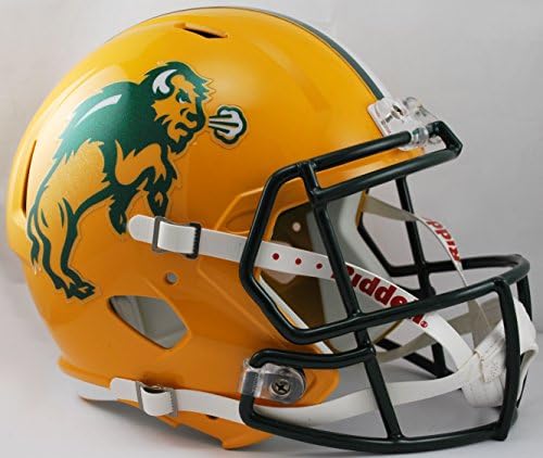 Точно копие Шлем NCAA North Dakota Speed в реален размер, Зелен, Среден