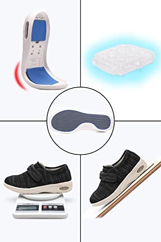 ZUMEIJIA/ Дамски обувки за диабетици; Ежедневни Регулируема обувки за ходене; Широка обувки за възрастни хора с подути крака;