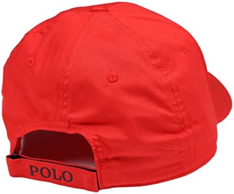 ПОЛО на РАЛФ ЛОРЪН Саржевая бейзболна шапка Помидорно-Червена Мъжка бейзболна шапка Polo Pony Регулируем