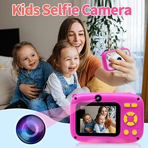 Детска камера-камера за деца с по-бавен снимките, 40-Мегапикселова камера с Двойна Детски цифров фотоапарат за селфи за момичета