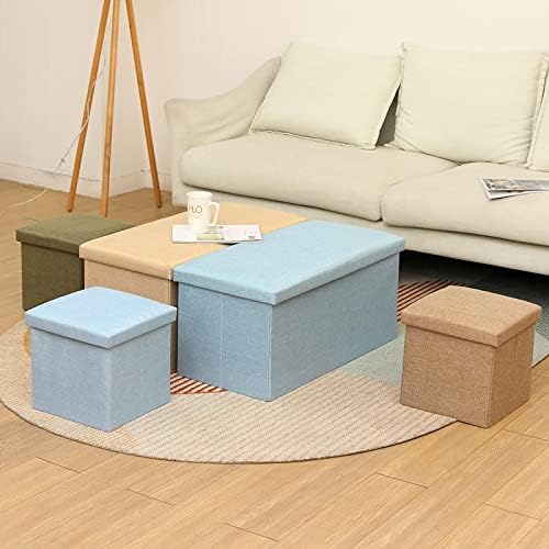 Много прост Сгъваема Табуретка за съхранение на памук и лен, може да седи в дома на дивана за възрастни, Столче За смяна на обувки, Многофункционално