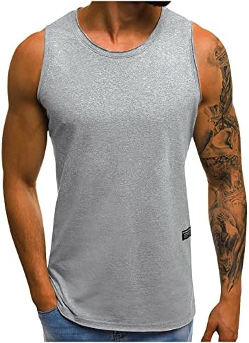 Мъжки Тренировочная Риза Без ръкави, бързо съхнещи Обикновена Спортни Ризи За Джогинг, Фитнес Зала, Плажен Майк За Големи и Високи Мъже, Тениска