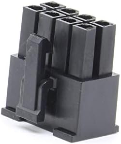 Машина за електрическо оборудване Davitu - 8P Molex Черно 4,2 мм Жак 5557 Включете Пластмасова кутия Компютър ATX Power car - (за