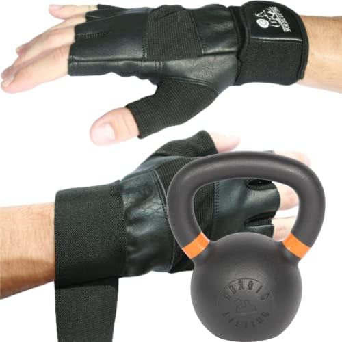 Ръкавици за Фитнес Nordic Lifting Средно съдържание на Пакета с Гирей с тегло 22 килограма