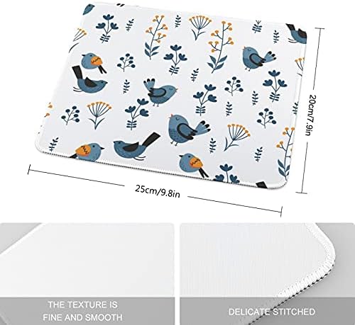 Подложка за мишка Birds Потребителски Gaming Подложки за Мишка с дизайн на Преносим Офис Нескользящий Гума Основен Безжичен Подложка за