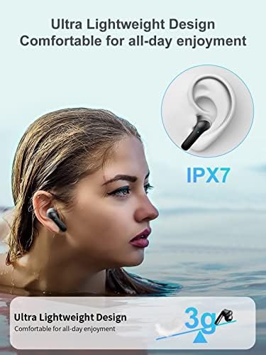 Безжични Bluetooth слушалки 5.1, време на възпроизвеждане на 48 часа, с led цифров дисплей, Калъф за зареждане, слушалки