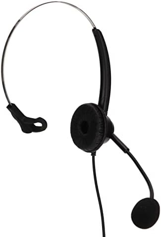 Бизнес-Слушалки Vifemify 2,5 мм Монофоническая Офис Слушалки с Регулиране на силата на Звука, динамиката и Изключване на микрофона