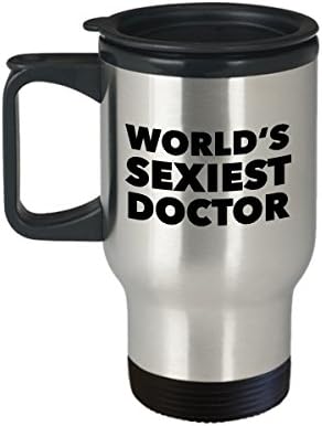 Най-Секси в Света на Доктор Чаша HollyWood & влакното наблизо С Изолация от Неръждаема Стомана, Чашата за Кафе, Подаръци за Лекари