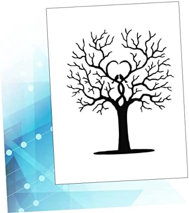 Abaodam 40 Дърво на Пръстови отпечатъци Дърво на Пръстови отпечатъци за душата на детето Дърво на Пръстови отпечатъци за Сватба книга за