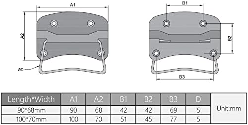 MroMax 2,56 x 3,5 Дръжка на Сандъка Пръски Боя Желязна носи етикет за услугата Дръжка за Сандъка 65 мм x 89 mm Кутия За инструменти Кутия
